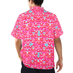 Men's All Over Print Hawaiian Shirt Made In USA Ships to USA Only