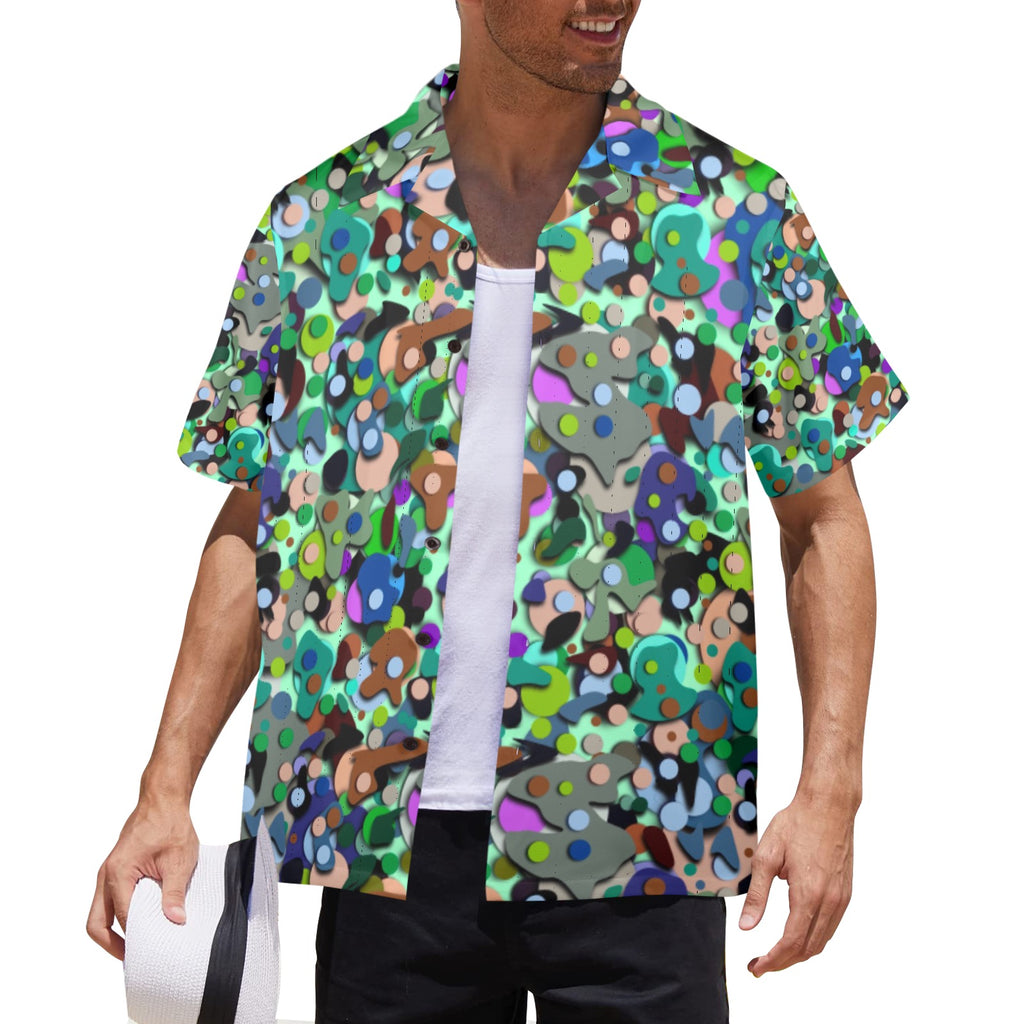Men's All Over Print Hawaiian Shirt Made In USA Ships to USA Only