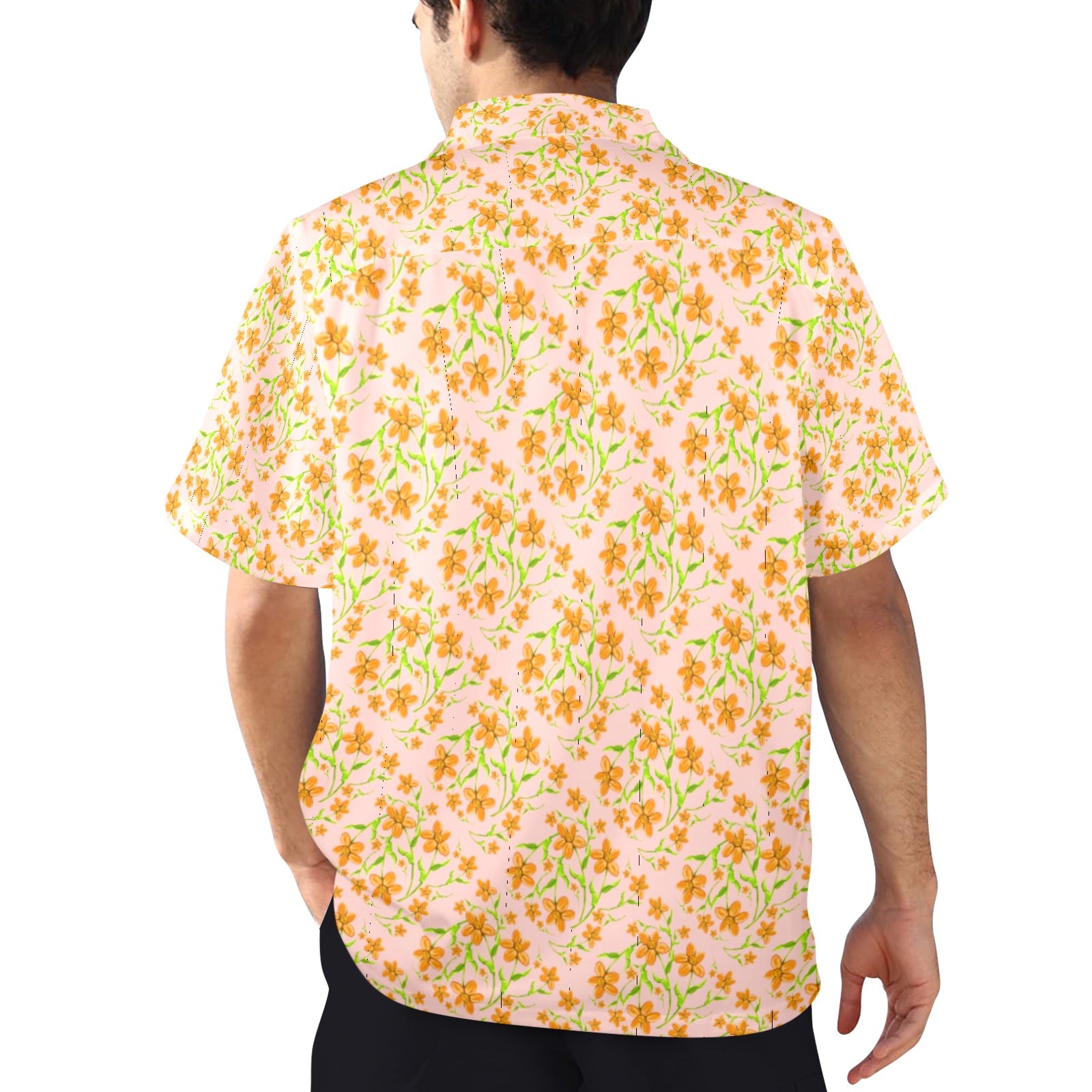 Men's All Over Print Hawaiian Shirt Made In USA Ships to USA Only