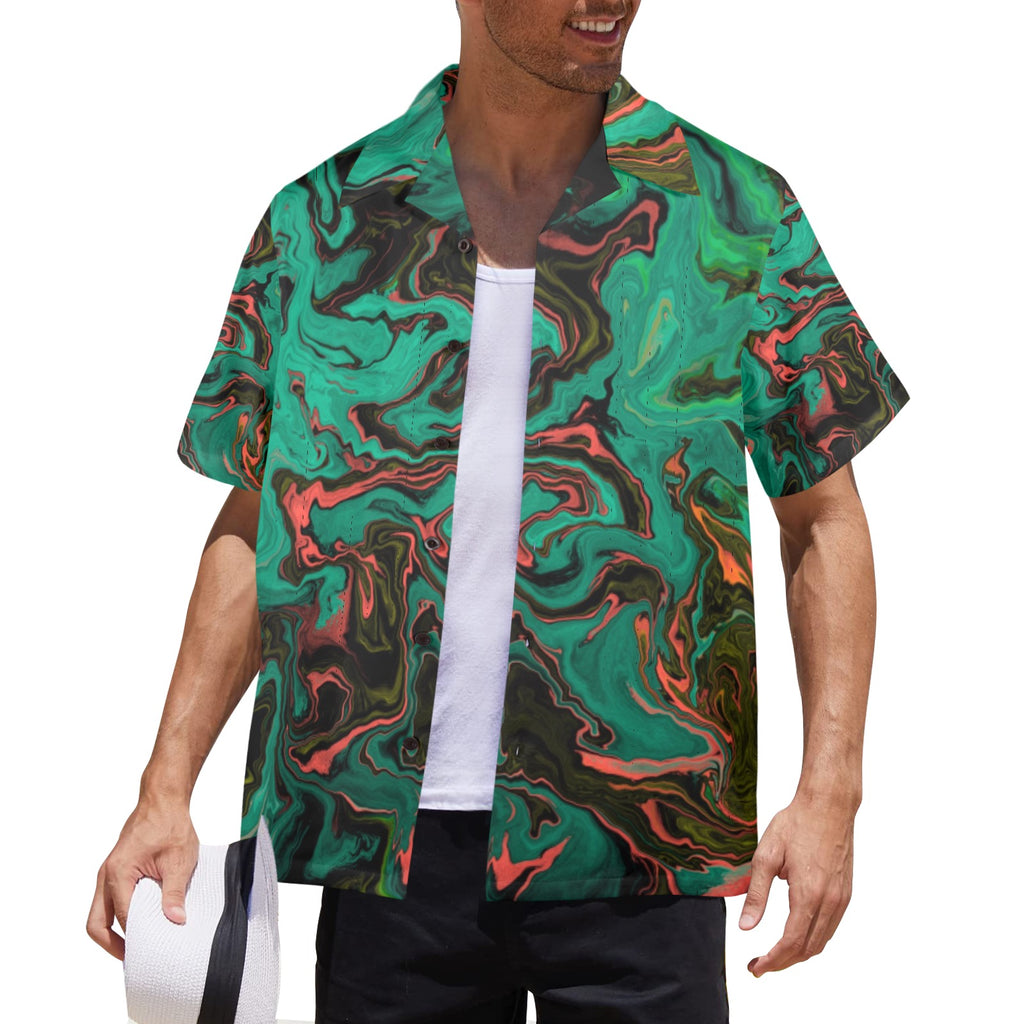 Men's All Over Print Hawaiian Shirt Made In USA Ships to USA Only