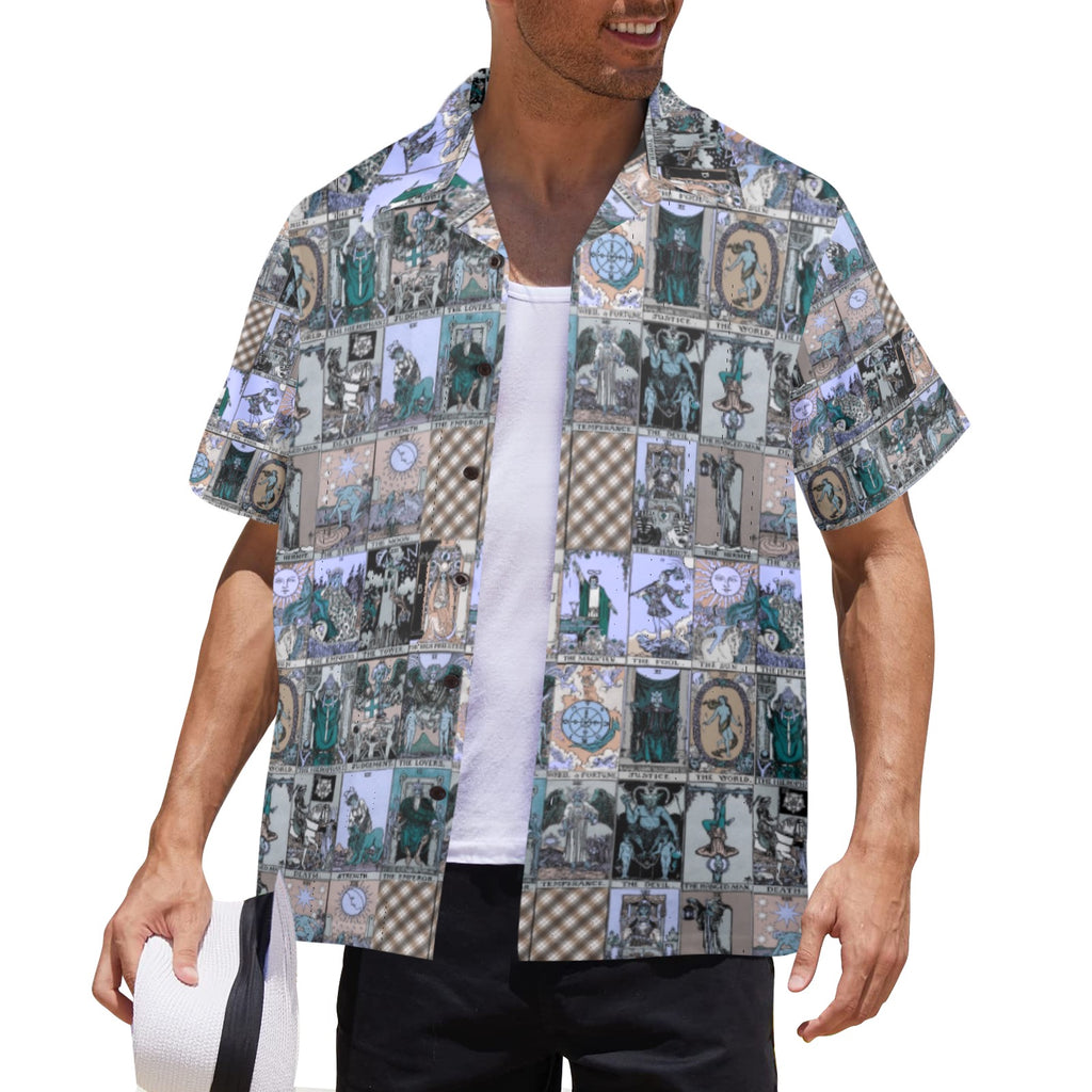 Men's All Over Print Hawaiian Shirt Made In USA Ships to USA Only
