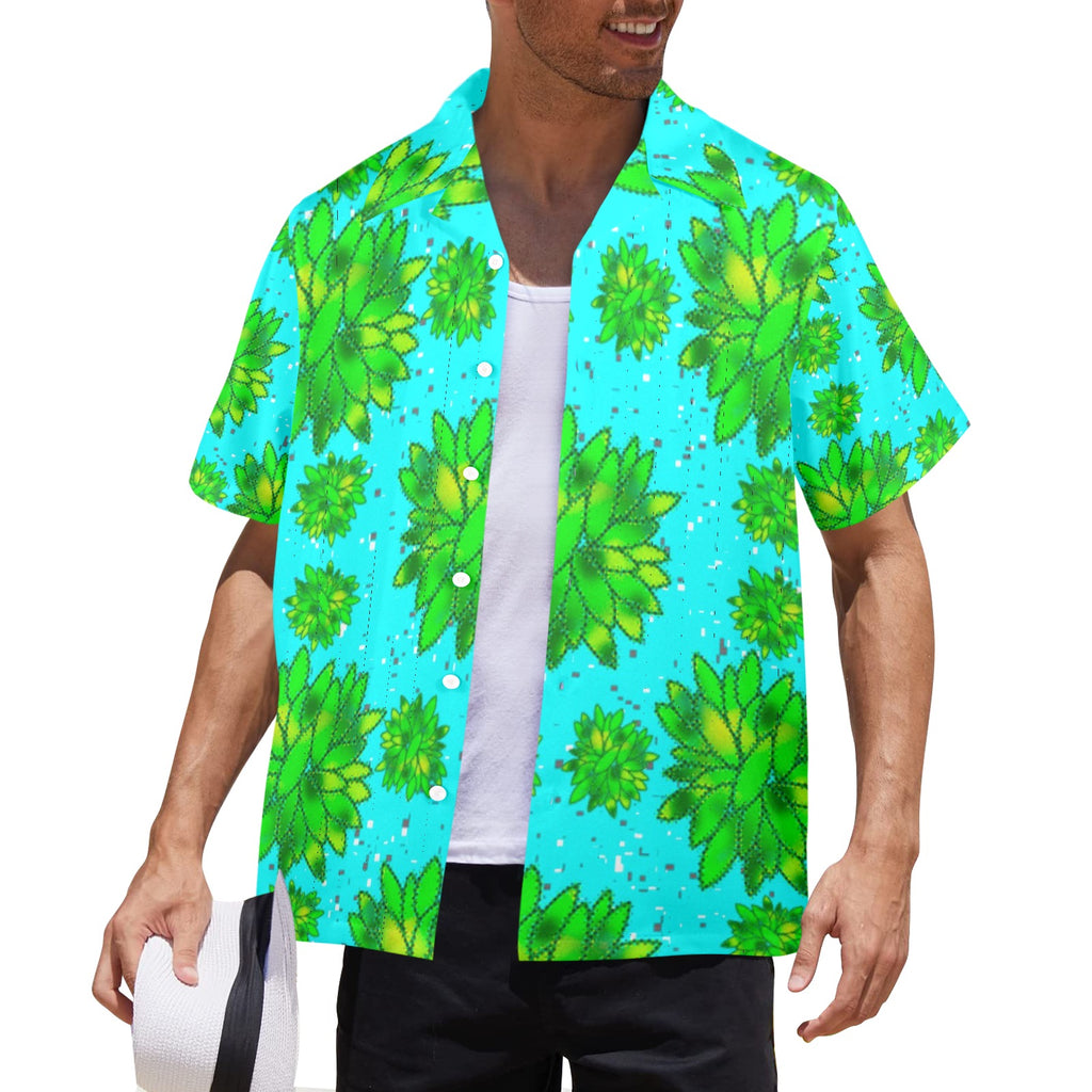 Men's All Over Print Hawaiian Shirt Made In USA Ships to USA Only
