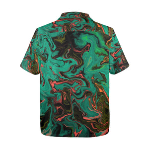 Men's All Over Print Hawaiian Shirt Made In USA Ships to USA Only