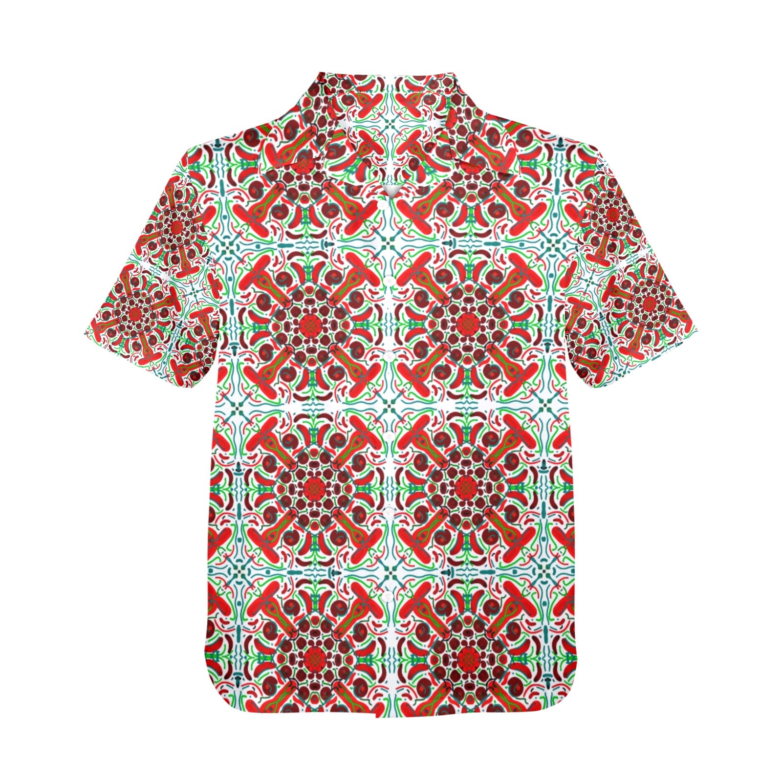 Men's All Over Print Hawaiian Shirt Made In USA Ships to USA Only