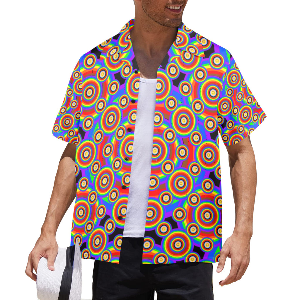 Men's All Over Print Hawaiian Shirt Made In USA Ships to USA Only