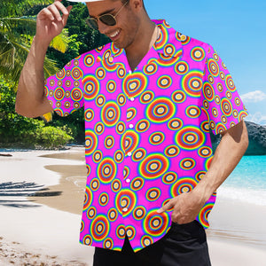 Men's All Over Print Hawaiian Shirt Made In USA Ships to USA Only