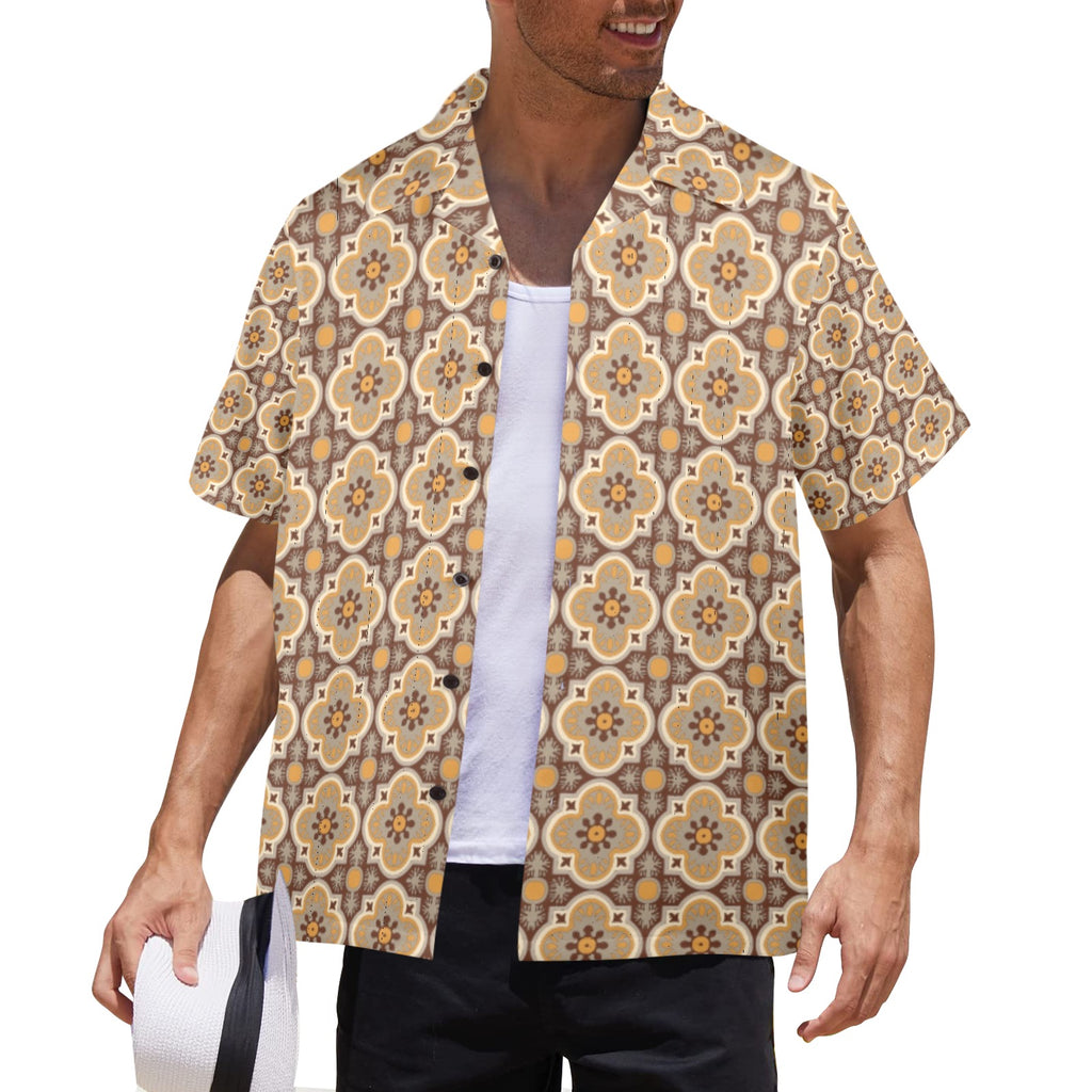 Men's All Over Print Hawaiian Shirt Made In USA Ships to USA Only