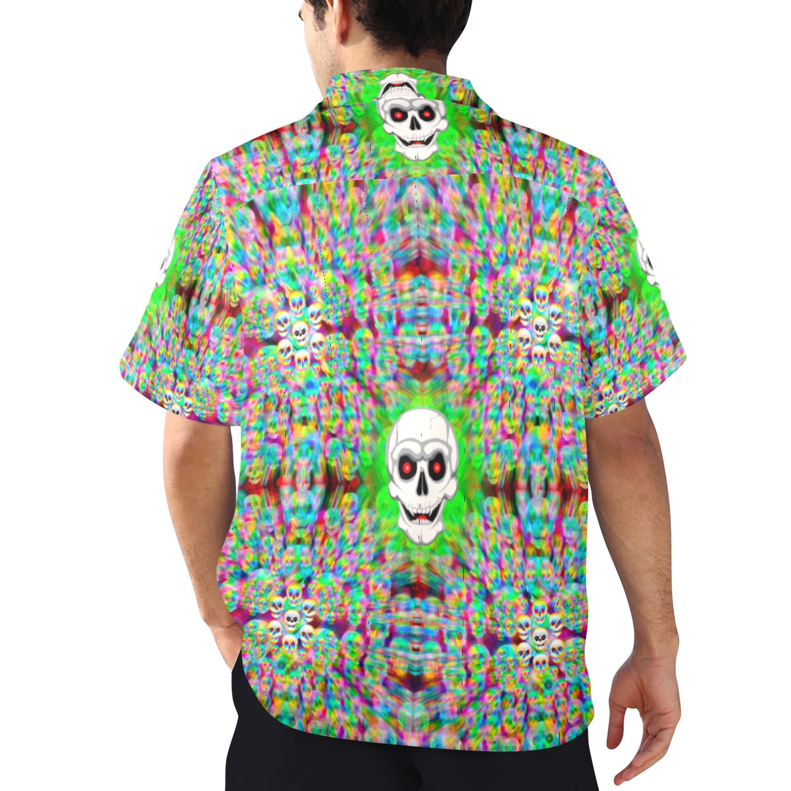 Men's All Over Print Hawaiian Shirt Made In USA Ships to USA Only