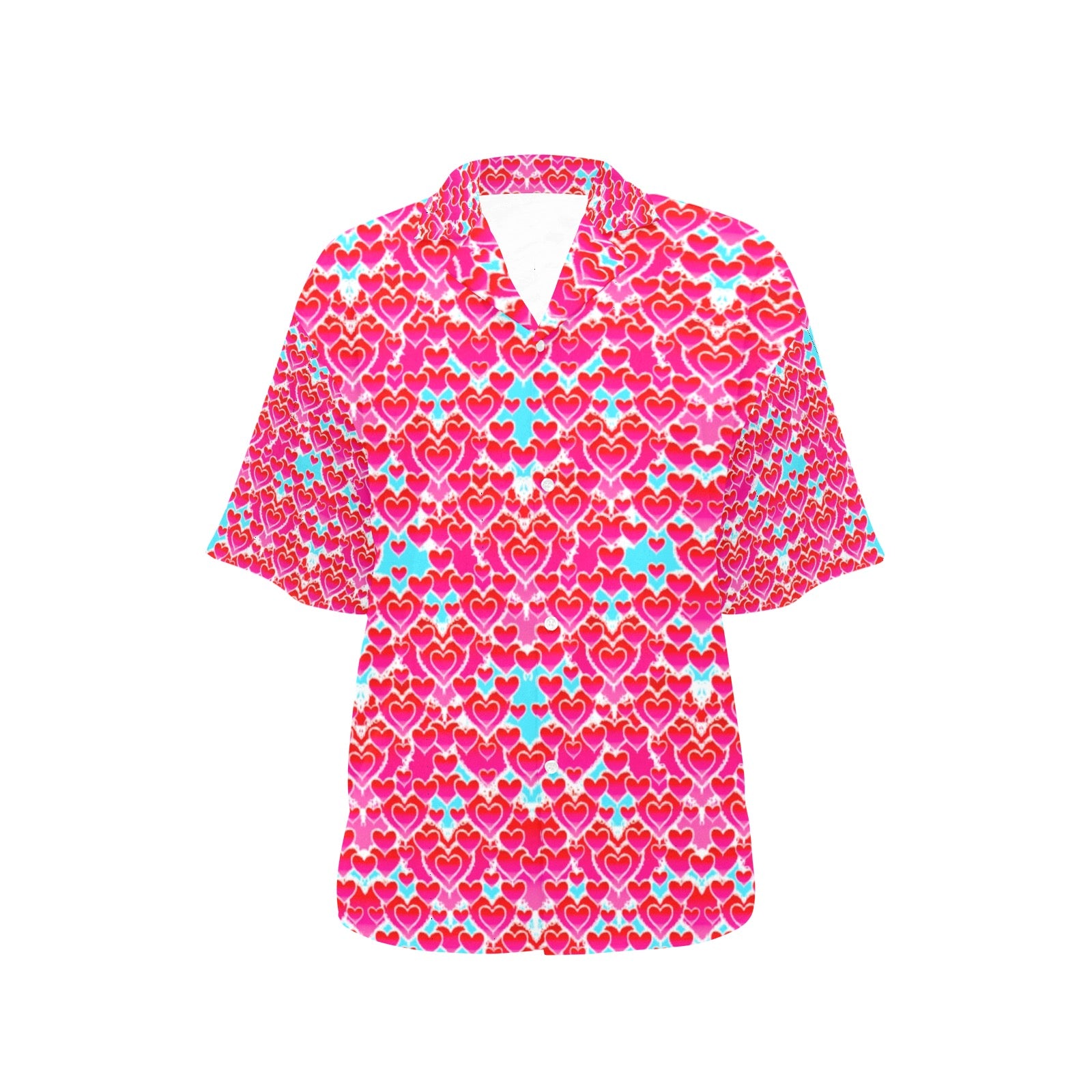 All Over Print Hawaiian Shirt for Women (T58)