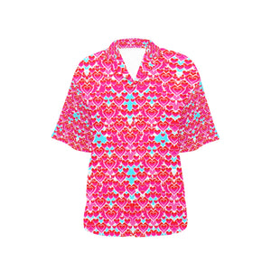 All Over Print Hawaiian Shirt for Women (T58)