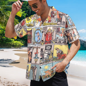 Men's All Over Print Hawaiian Shirt Made In USA Ships to USA Only