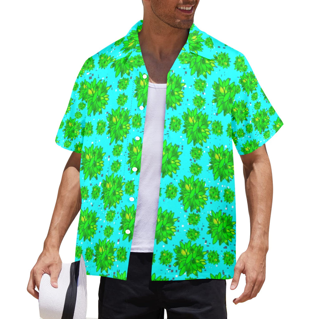 Men's All Over Print Hawaiian Shirt Made In USA Ships to USA Only