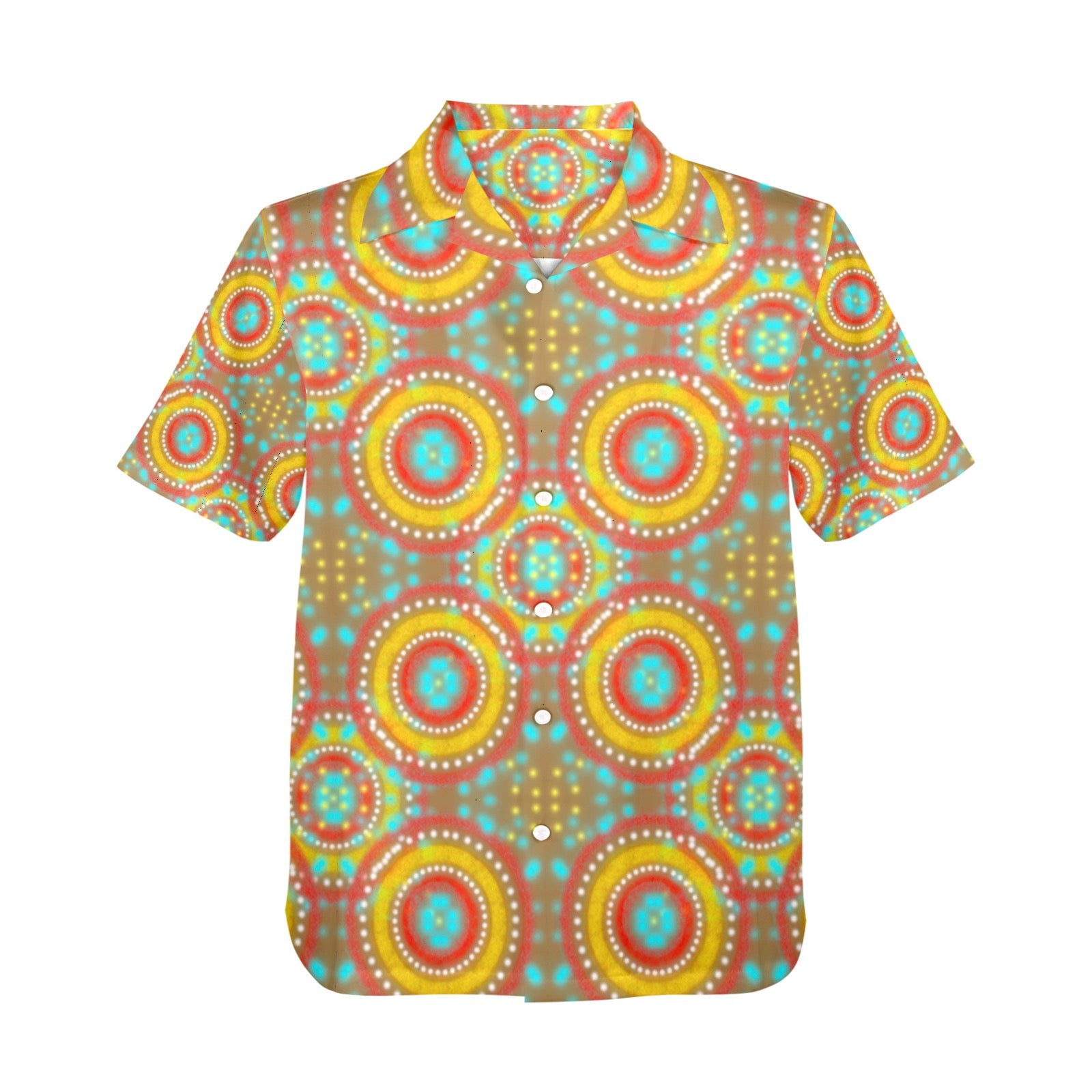 Men's All Over Print Hawaiian Shirt Made In USA Ships to USA Only
