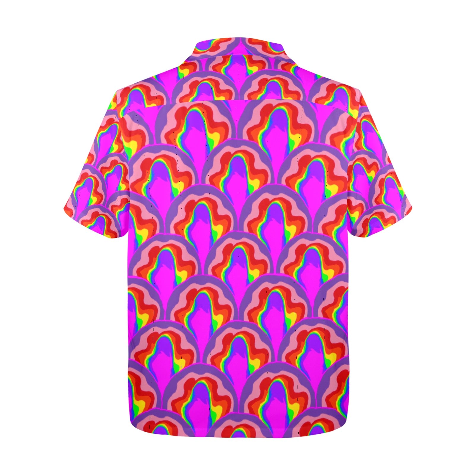 Men's All Over Print Hawaiian Shirt Made In USA Ships to USA Only