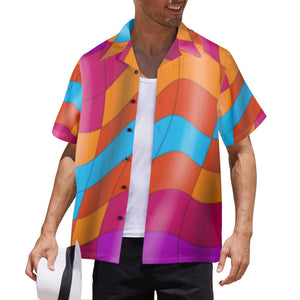 Men's All Over Print Hawaiian Shirt Made In USA Ships to USA Only