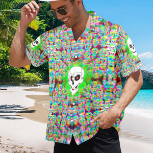 Men's All Over Print Hawaiian Shirt Made In USA Ships to USA Only