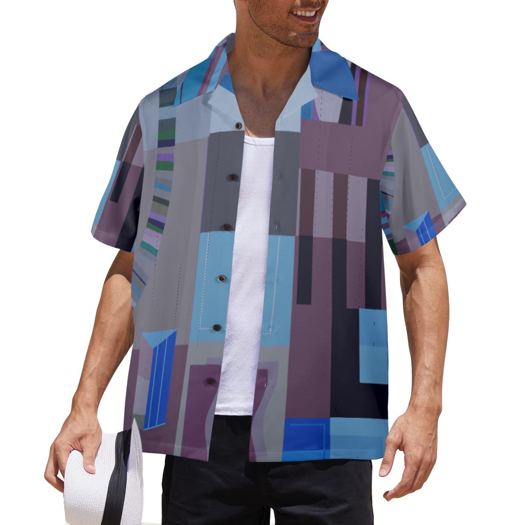 Men's All Over Print Hawaiian Shirt Made In USA Ships to USA Only