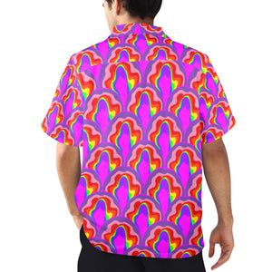Men's All Over Print Hawaiian Shirt Made In USA Ships to USA Only