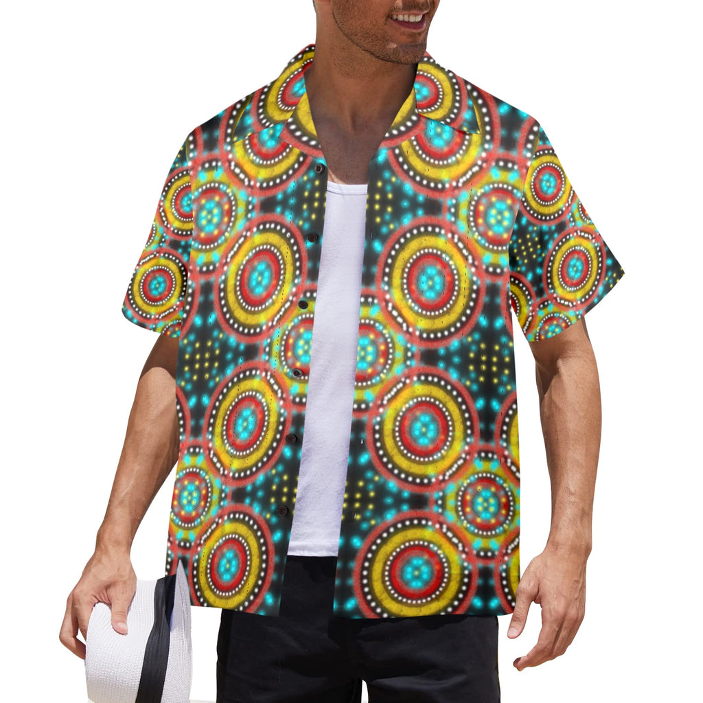 Men's All Over Print Hawaiian Shirt Made In USA Ships to USA Only