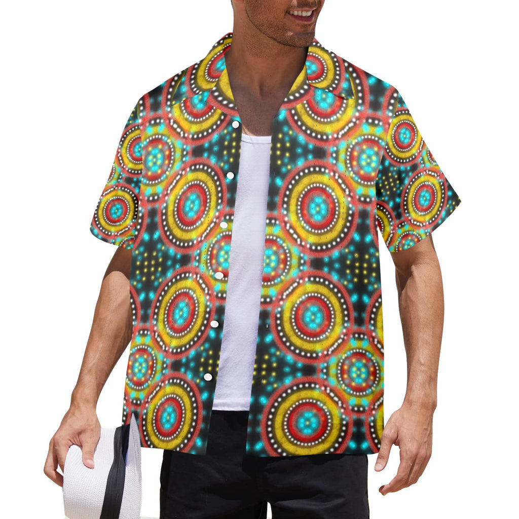 Men's All Over Print Hawaiian Shirt Made In USA Ships to USA Only