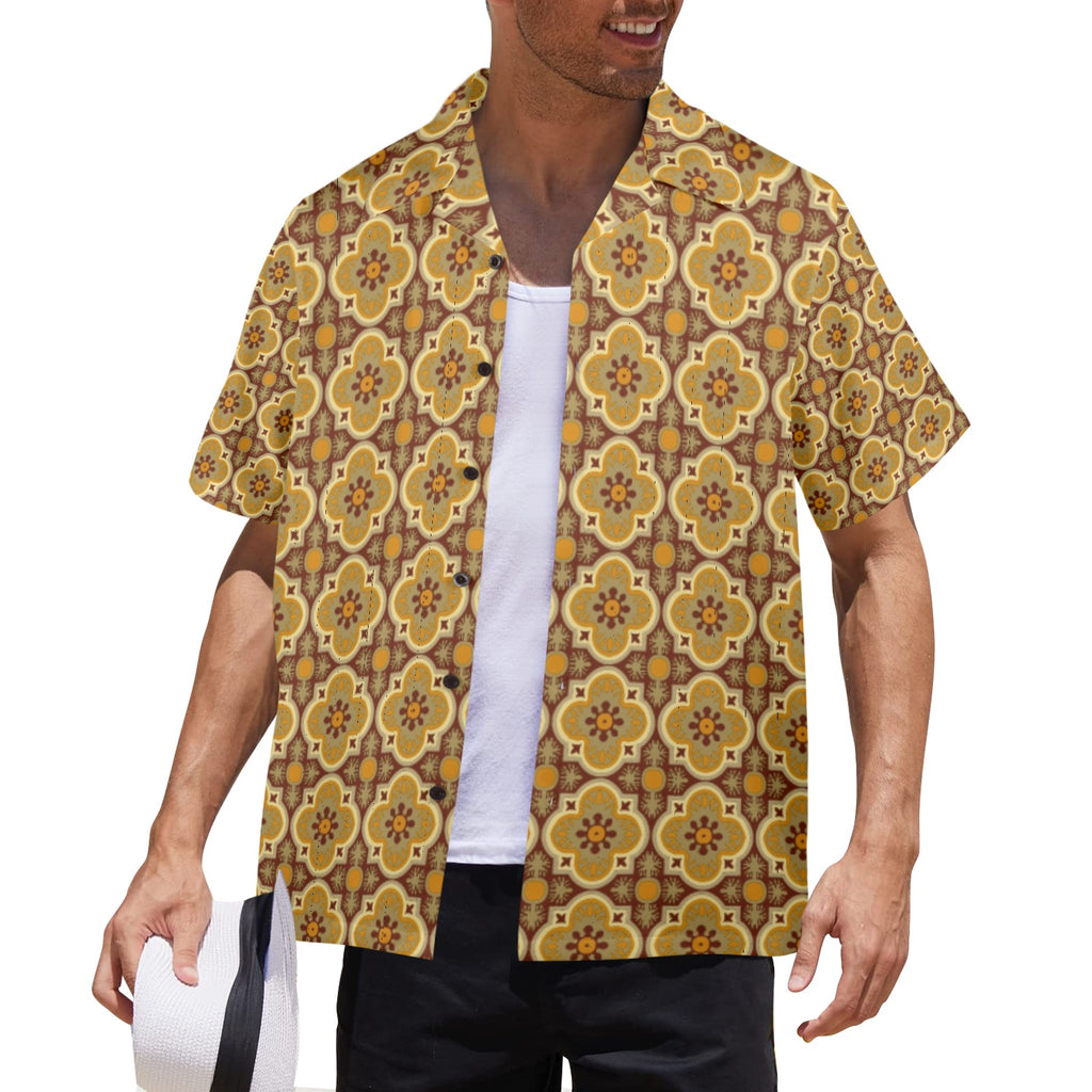 Men's All Over Print Hawaiian Shirt Made In USA Ships to USA Only