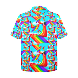 Men's All Over Print Hawaiian Shirt Made In USA Ships to USA Only