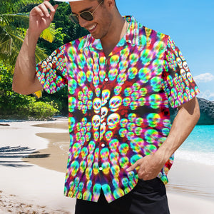 Men's All Over Print Hawaiian Shirt Made In USA Ships to USA Only