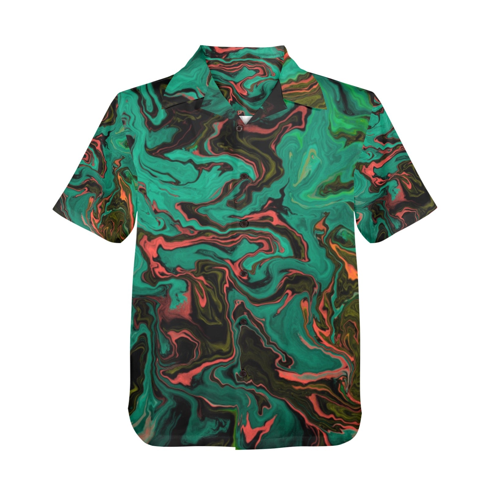 Men's All Over Print Hawaiian Shirt Made In USA Ships to USA Only