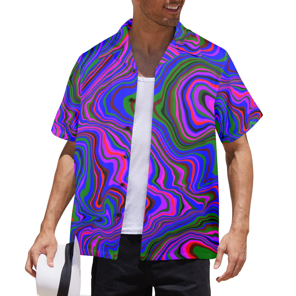 Men's All Over Print Hawaiian Shirt Made In USA Ships to USA Only