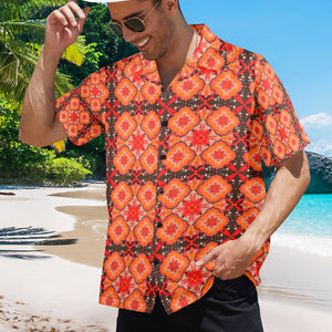 Men's All Over Print Hawaiian Shirt Made In USA Ships to USA Only