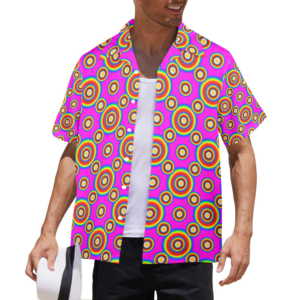 Men's All Over Print Hawaiian Shirt Made In USA Ships to USA Only