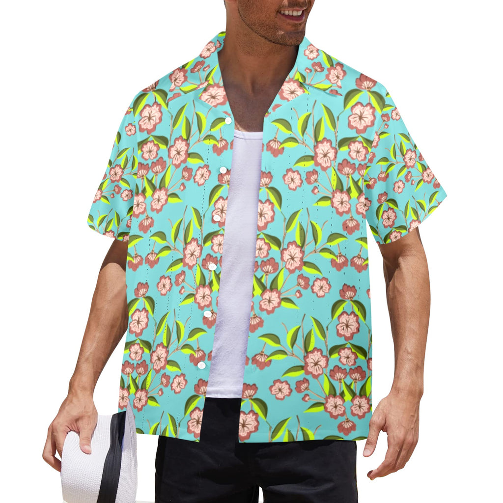 Men's All Over Print Hawaiian Shirt Made In USA Ships to USA Only