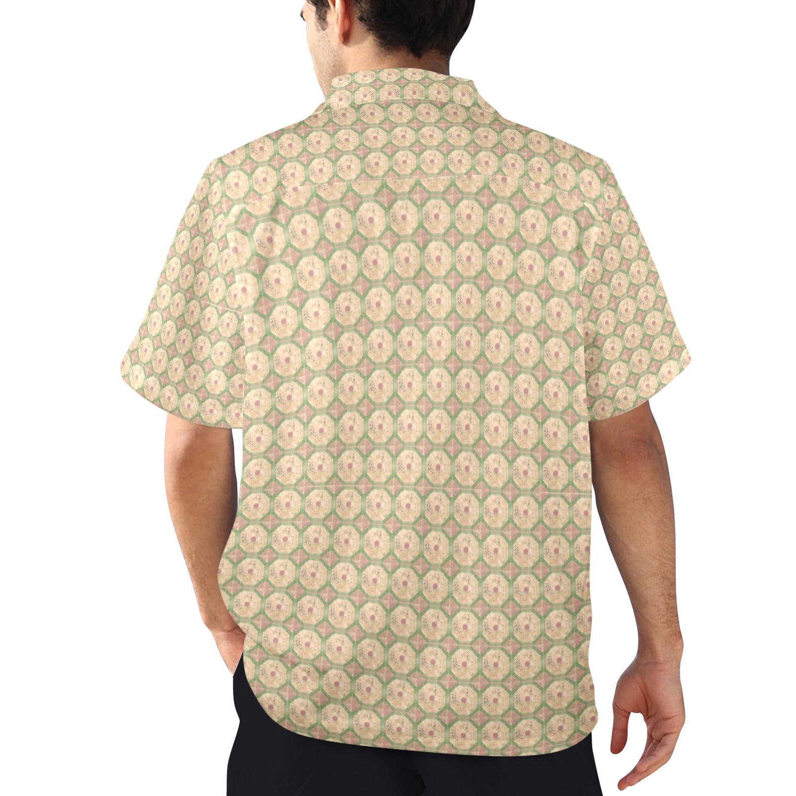 Men's All Over Print Hawaiian Shirt Made In USA Ships to USA Only
