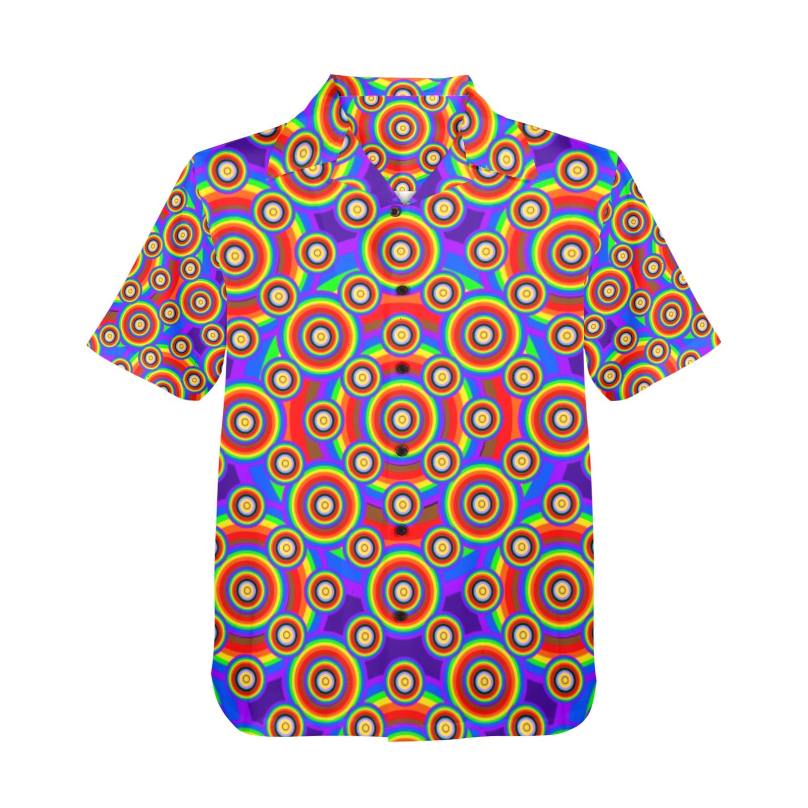 Men's All Over Print Hawaiian Shirt Made In USA Ships to USA Only