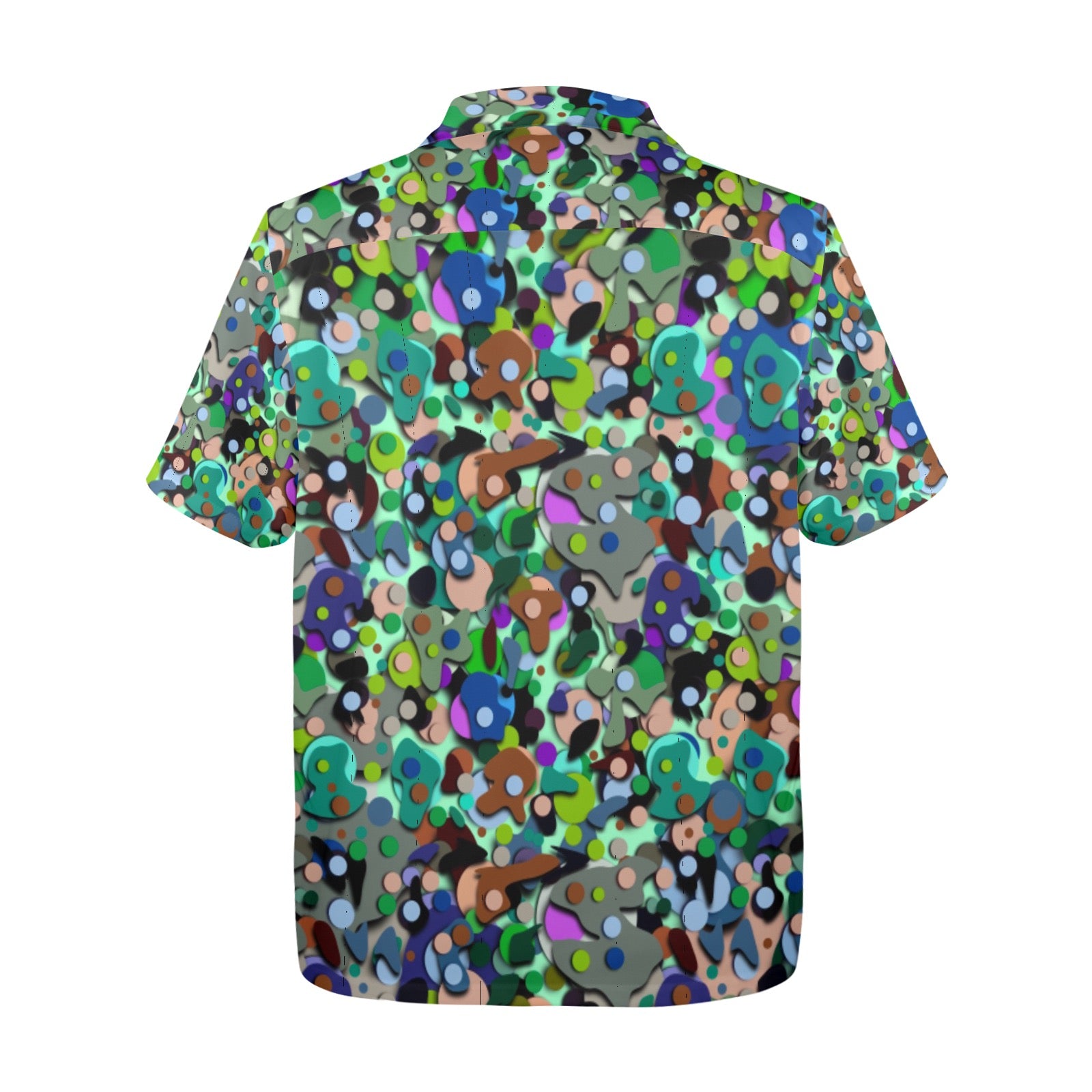 Men's All Over Print Hawaiian Shirt Made In USA Ships to USA Only