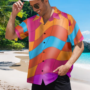Men's All Over Print Hawaiian Shirt Made In USA Ships to USA Only