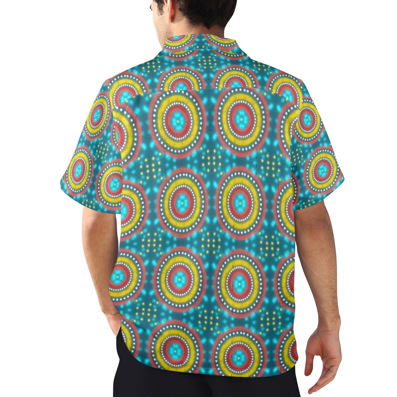 Men's All Over Print Hawaiian Shirt Made In USA Ships to USA Only