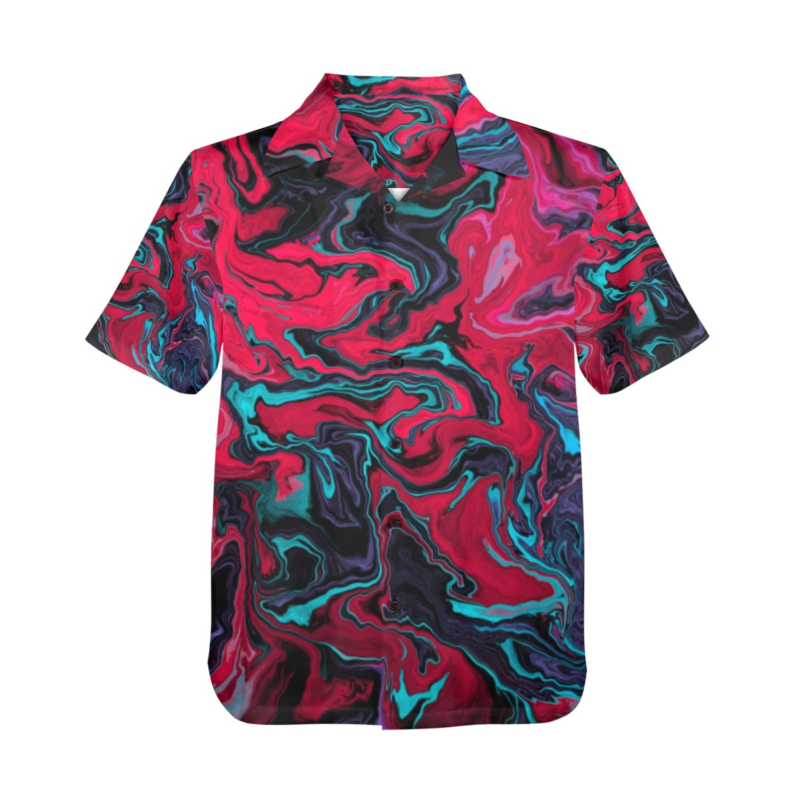 Men's All Over Print Hawaiian Shirt Made In USA Ships to USA Only