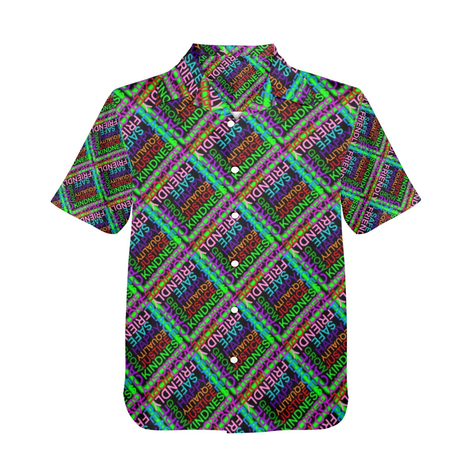 Men's All Over Print Hawaiian Shirt Made In USA Ships to USA Only