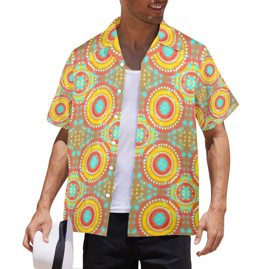 Men's All Over Print Hawaiian Shirt Made In USA Ships to USA Only