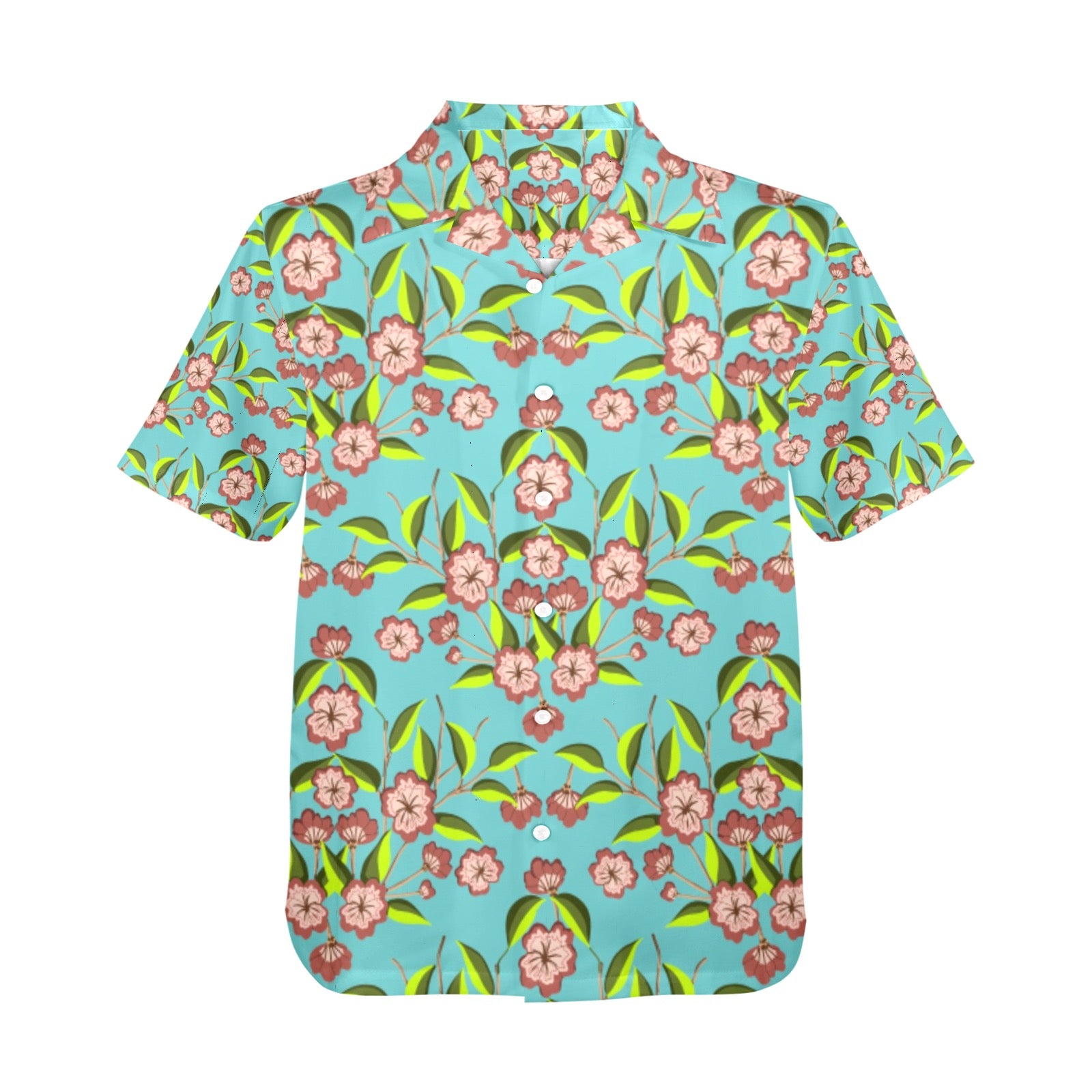 Men's All Over Print Hawaiian Shirt Made In USA Ships to USA Only