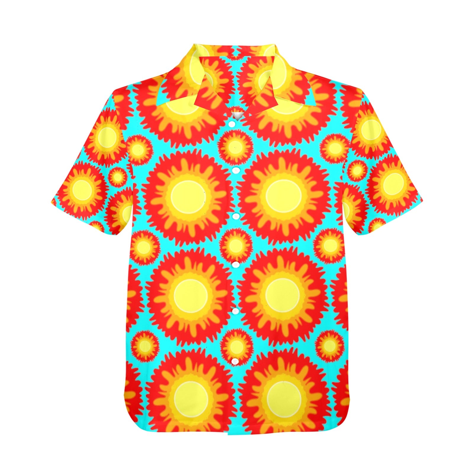 Men's All Over Print Hawaiian Shirt Made In USA Ships to USA Only