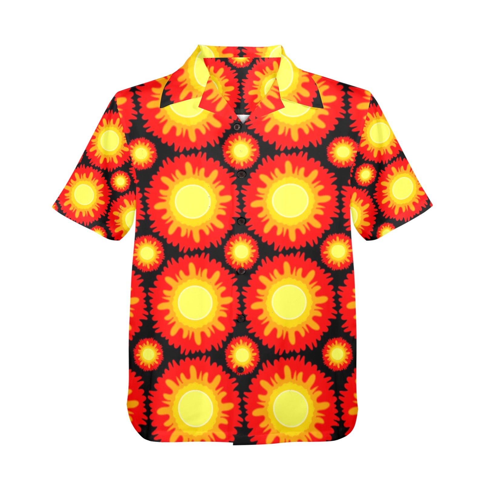 Men's All Over Print Hawaiian Shirt Made In USA Ships to USA Only