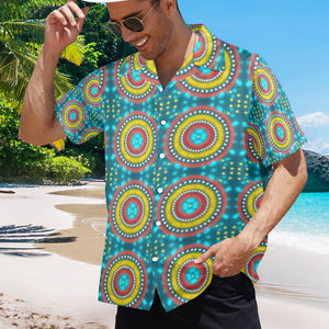 Men's All Over Print Hawaiian Shirt Made In USA Ships to USA Only