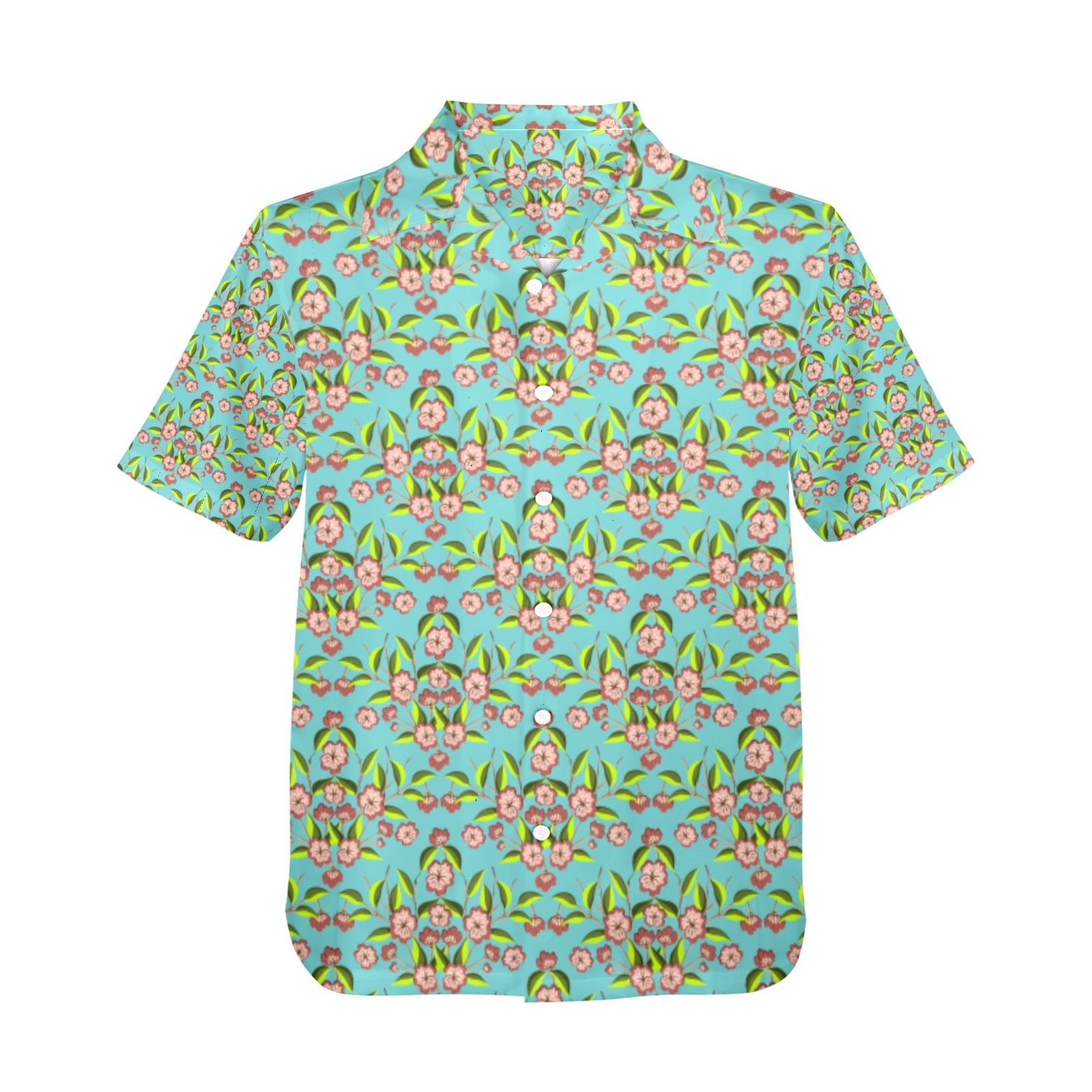 Men's All Over Print Hawaiian Shirt Made In USA Ships to USA Only