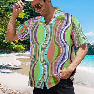 Men's All Over Print Hawaiian Shirt Made In USA Ships to USA Only