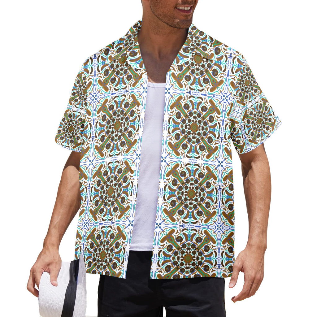 Men's All Over Print Hawaiian Shirt Made In USA Ships to USA Only