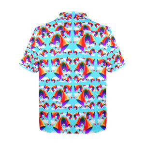 Men's All Over Print Hawaiian Shirt Made In USA Ships to USA Only