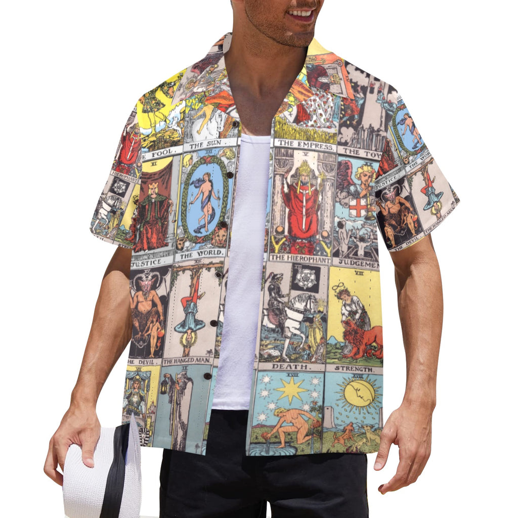 Men's All Over Print Hawaiian Shirt Made In USA Ships to USA Only