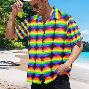 Men's All Over Print Hawaiian Shirt Made In USA Ships to USA Only